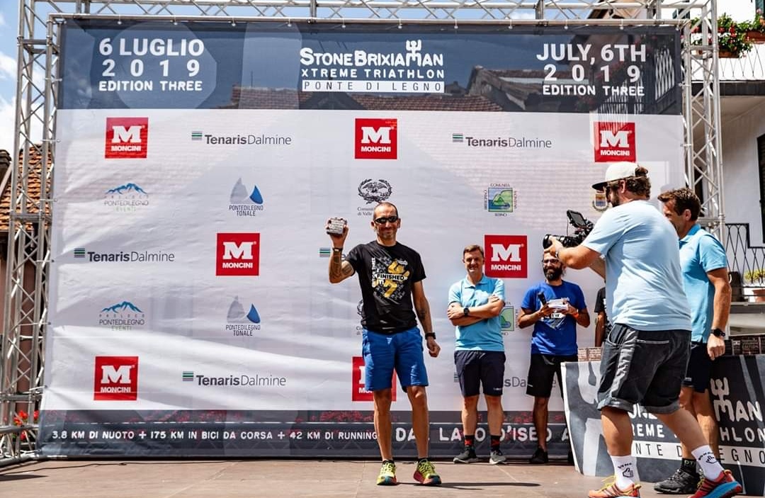 Marco Vanetti, quattro volte finisher allo Stone Brixia Man