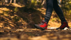 scarpe per camminare nel bosco, hiking